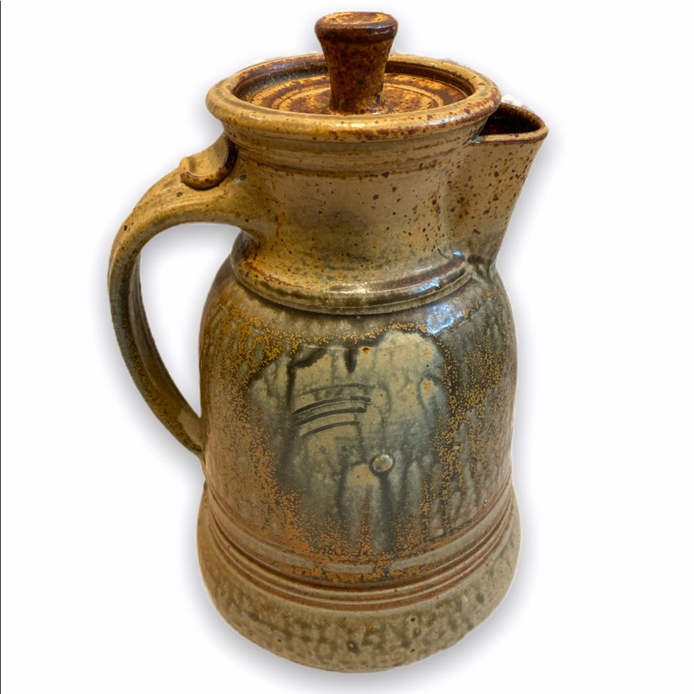 Allen Monsarrat Stoneware Glazed Lidded Pitcher